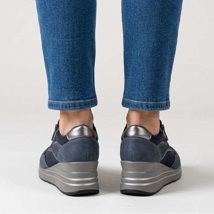Tosca - Baskets confortables pour femme avec compensée