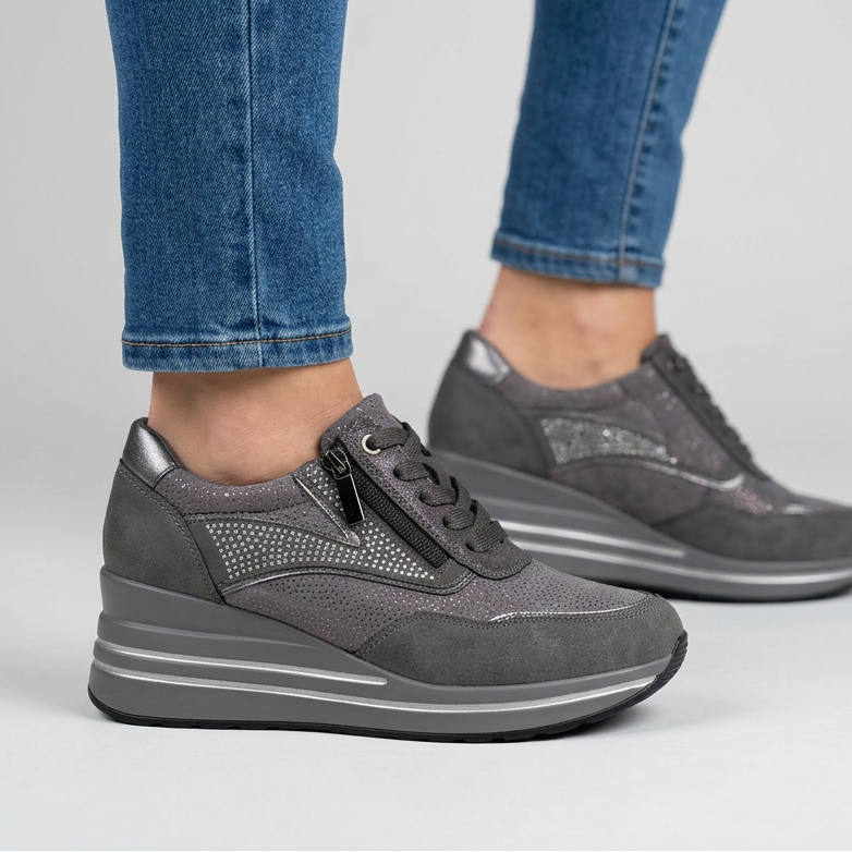 Tosca - Baskets confortables pour femme avec compensée