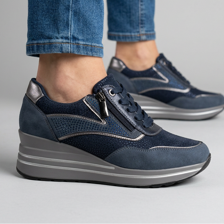 Tosca - Baskets confortables pour femme avec compensée