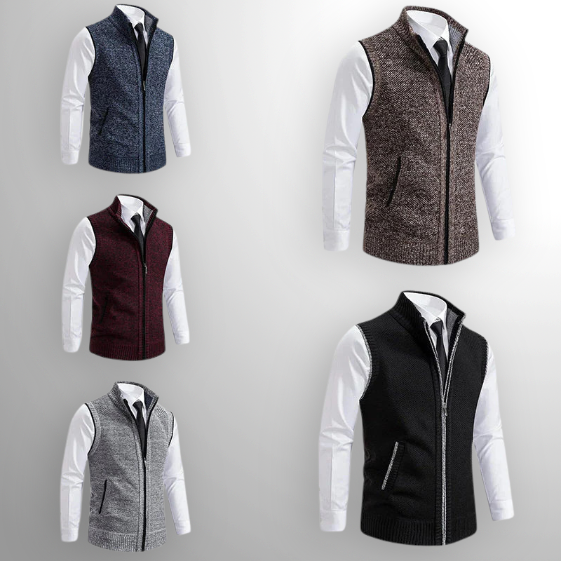 Harlain™ – Le gilet zippé alliant élégance et confort intemporel