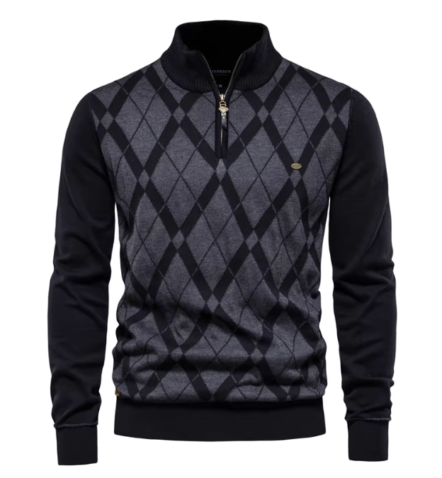 Sander | Pull homme à demi-zip