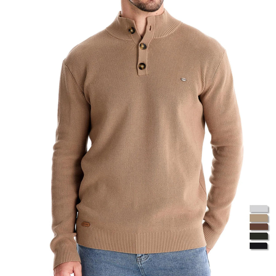 Michiel | Pull pour hommes avec motif de boutons