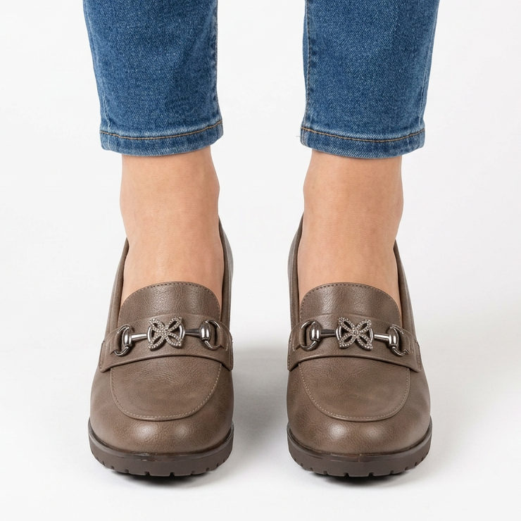 Veronica - Mocassin confortable avec talon