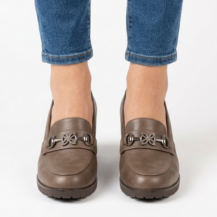 Veronica - Mocassin confortable avec talon