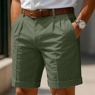 BRYNOUVELLE | SHORT PLISSÉ SUR MESURE POUR HOMMES