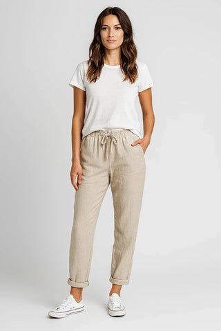 BRYNOUVELLE | Pantalon élégant en coton
